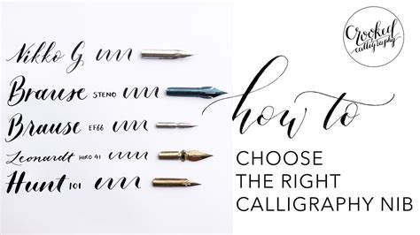 how to use a calligraphy dip pen and the importance of choosing the right nib size for different writing styles